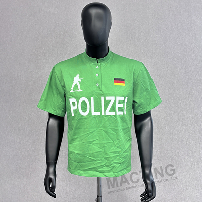 Kortmouw 100% katoenen polo T-shirts voor mannen Custom knop stand kraag Duurzaam