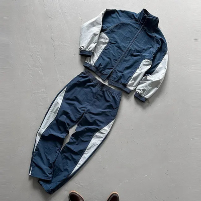Custom Windbreaker Tracksuit Baggy Mensen Jogging Suit Oversized Polyester Nylon Tracksuit Windbreaker Tracksuit Set Mannen