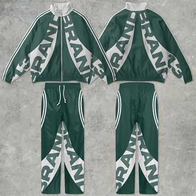 Custom Windbreaker Set Zipper Polyester Baggy Oversized Windbreaker Jogging Suits Nylon Tracksuits voor mannen