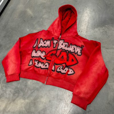 Acid Washed Dtg Print Heren Unisex Winter Zwaargewicht Katoen Bijgesneden Boxy Distressed Hoodie Aangepaste Zip Up Hoodie